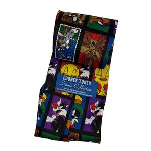 Looney Tunes Tie  Stamp Collection 1997 USPS Warner Bros Character Print